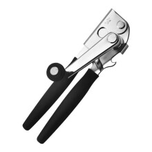 Manual Can Opener with Ergonomic Soft Grip, Stainless Steel, MultiSize for Kitchen and Camping