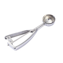 304 Stainless Steel Ice Cream Scoop with Trigger, SpringLoaded Handle for Easy Release