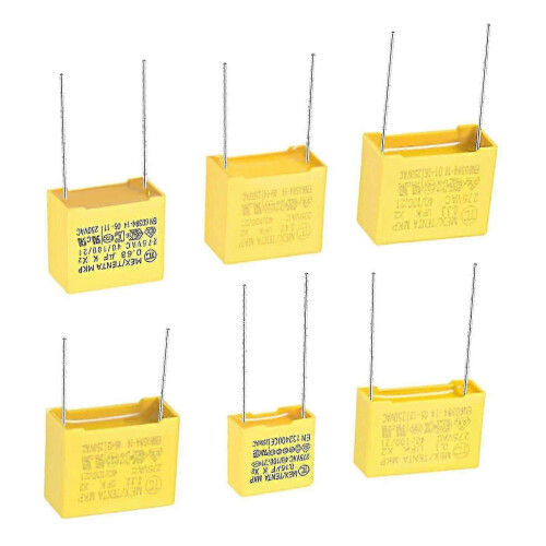 Säkerhetskondensator X2 MKP-0,22uf/0,33uf/0,47uf/0,68uf/0,82uf,275V,15 mm pinnstigning 1