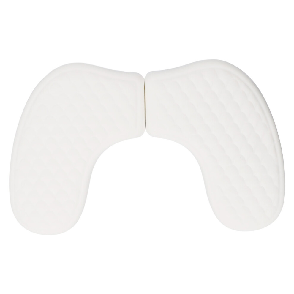 White Detachable U-Shaped Nail Arm Rest For Manicure, Soft Pu,