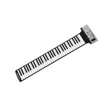 61 Key Roll Up Piano Keyboard with Realistic Touch Response and Integrated Speakers for Beginners