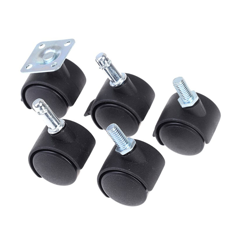 Furniture Caster Wheels Set 4Pcs 30Mm Swivel Casters With Brake, Quiet Rolling And Floor Protection 9070919306099