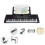 61 Key Electronic Keyboard with Stand, Multiple Timbres and Rhythms, Recording and Playback Functions 2