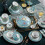 Ceramic Dinnerware Set with Elegant Reflective Finish and Versatile Glazed Plates for Home 3