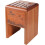 Ebony Wood Kitchen Knife Holder with Ventilated Design and Protective Silicone Base 1