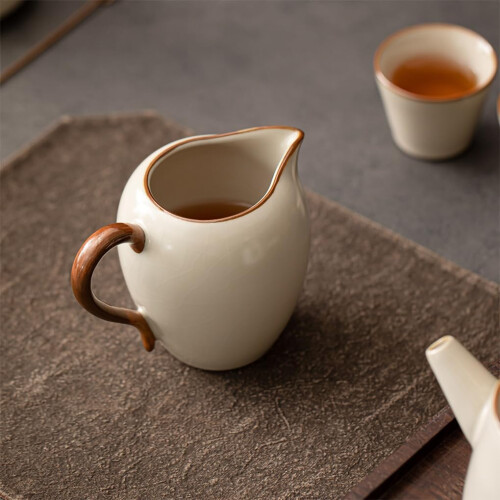 Ceramic Creamer Pitcher for Coffee and Tea, Compact Milk Jug for Kitchen and Versatile Serving 1