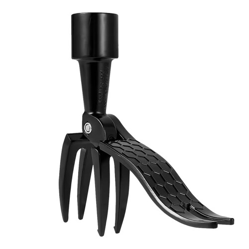 Manual Weed Puller with 4Claw Steel Head, Ergonomic Standing Lawn Weed Removal Tool