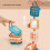 Interactive Baby Stacking Blocks Toy, 10x10x10.4cm Plastic 3