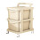 Plastic Storage Drawers on Wheels, 2Layer Multi Drawer Organizer with 360 Rotating Casters 1