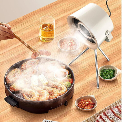 Portable Range Hood with Adjustable Angle, 3 Speed, Carbon Filter for Camping BBQ and Small Kitchens 2