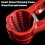 Heavy Duty Nutcracker Tool with NonSlip Grip, Dual Size Walnut and Pecan Cracker, Orange 1PCS 3
