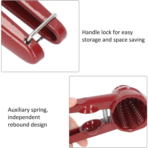 Heavy Duty Nutcracker Tool with NonSlip Grip, Dual Size Walnut and Pecan Cracker, Orange 1PCS 1