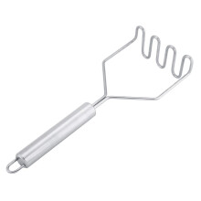 Stainless Steel Potato Masher Heavy Duty Dishwasher Safe with Hook Handle for Vegetables and Fruits