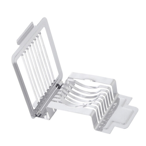 Stainless Steel Egg Slicer MultiPurpose Cutter for Eggs Vegetables Fruits Easy Clean Kitchen Tool