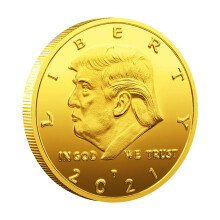 Goldmünze Amerikanisch 45. Präsident Donald Trump Münze Metallmünzensammlung Golden