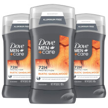 DOVE MEN+CARE AluminumFree 3Pack Rustic Sandalwood