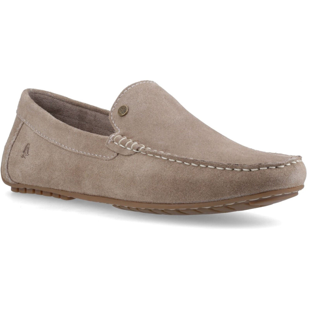 Hush Puppies (, ) Ralph Suede Leather Men's Taupe Loafers