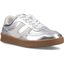 (, ) Hush Puppies Maura Suede Women's Silver Trainers