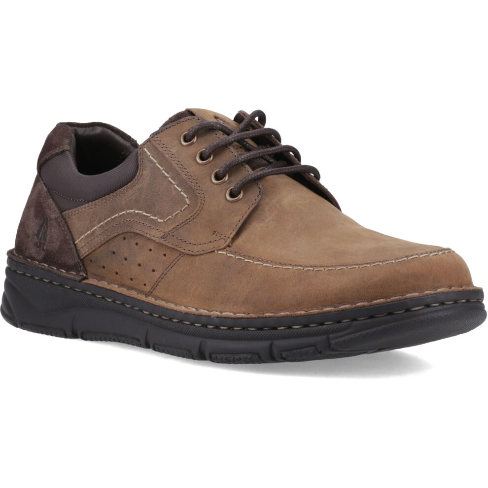 New Hush Puppies Men's (, ) Franklin Lace Up Shoe Leather Tan Loafers 43656-81824