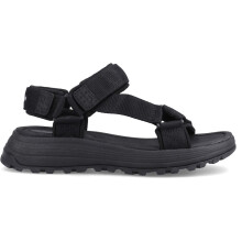 (, ) Hush Puppies Kendra Sandal Textile Women's Black Sandals