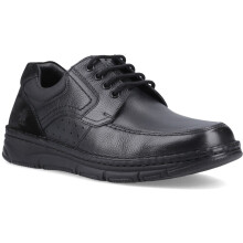 (, ) Hush Puppies Franklin Lace Up Shoe Leather Men's Black Loafers