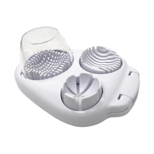 Stainless Steel Egg Slicer for Hard Boiled Eggs, Uniform Slice Precision, MultiPurpose Fruit Cutter