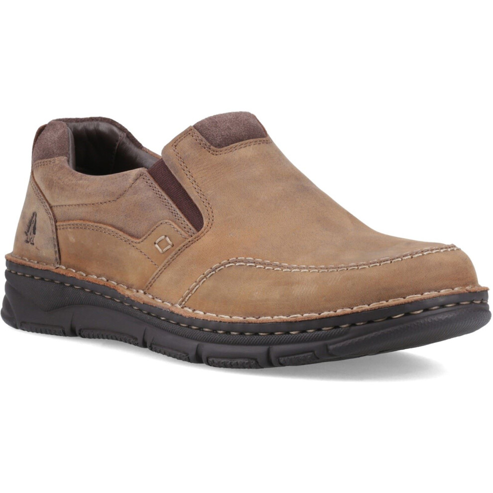 Hush Puppies (, ) Franco Slip On Leather Men's Tan Loafers