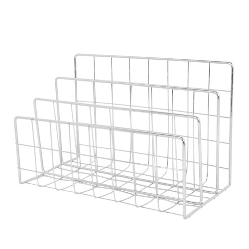Magazine Holder Metal Storage Rack File Sorter Desktop Organizer