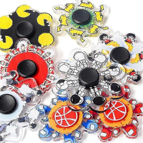 2026 Amazing Custom Printed Acrylic 3D Running Fidget Spinner Dynamic Spinner Fingertip Decompression 2