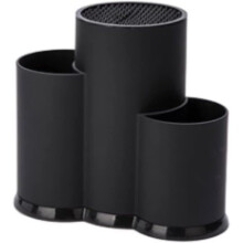 Knife Holder with Multiple Slots and Drainage, Compact Countertop Knife Rack Organizer