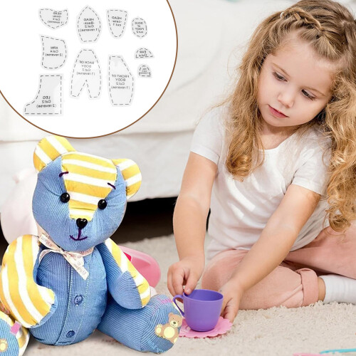 Memory Bear Vorlage-Lineal - 10 Stück, 15 Zoll, transparent 2