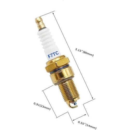 2pcs F7TC Spark Plugs for 4 Stroke Small Engines, Improved Performance and Reliable Ignition 1