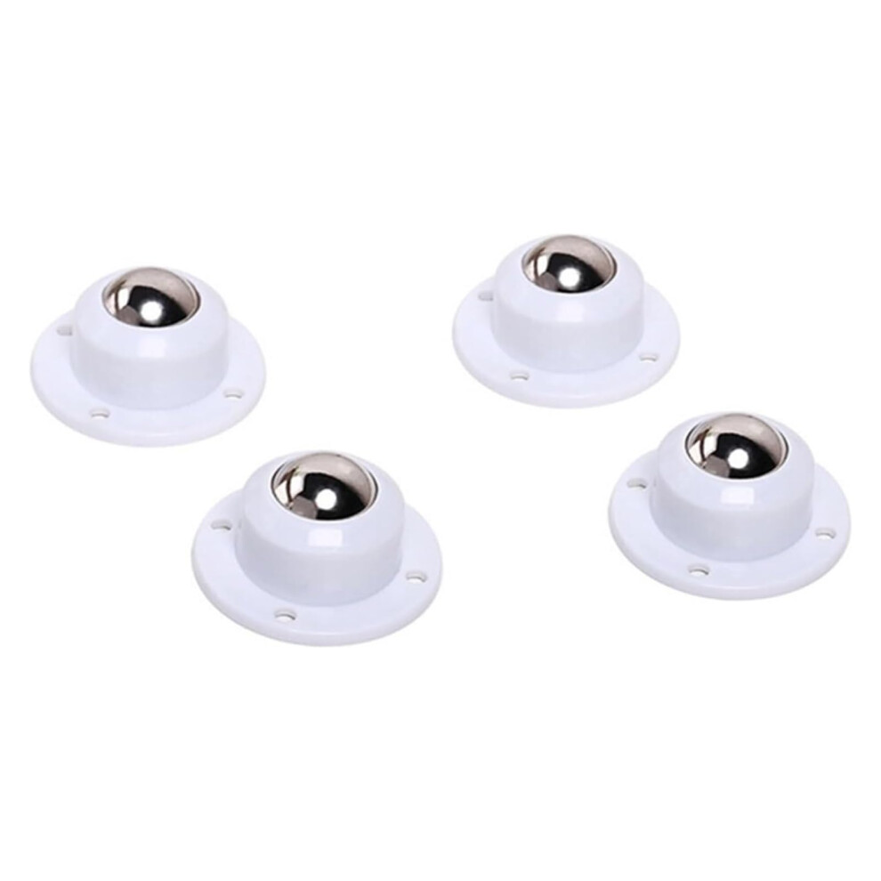 4 Pack Self Adhesive Furniture Caster Wheels Heavy Duty 360 Rotation Smooth Mobility White 9070919311468