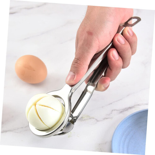 Egg Slicer Stainless Steel Egg Cutter for Boiled Eggs Quick Slicing Kitchen Cooking Tool 1