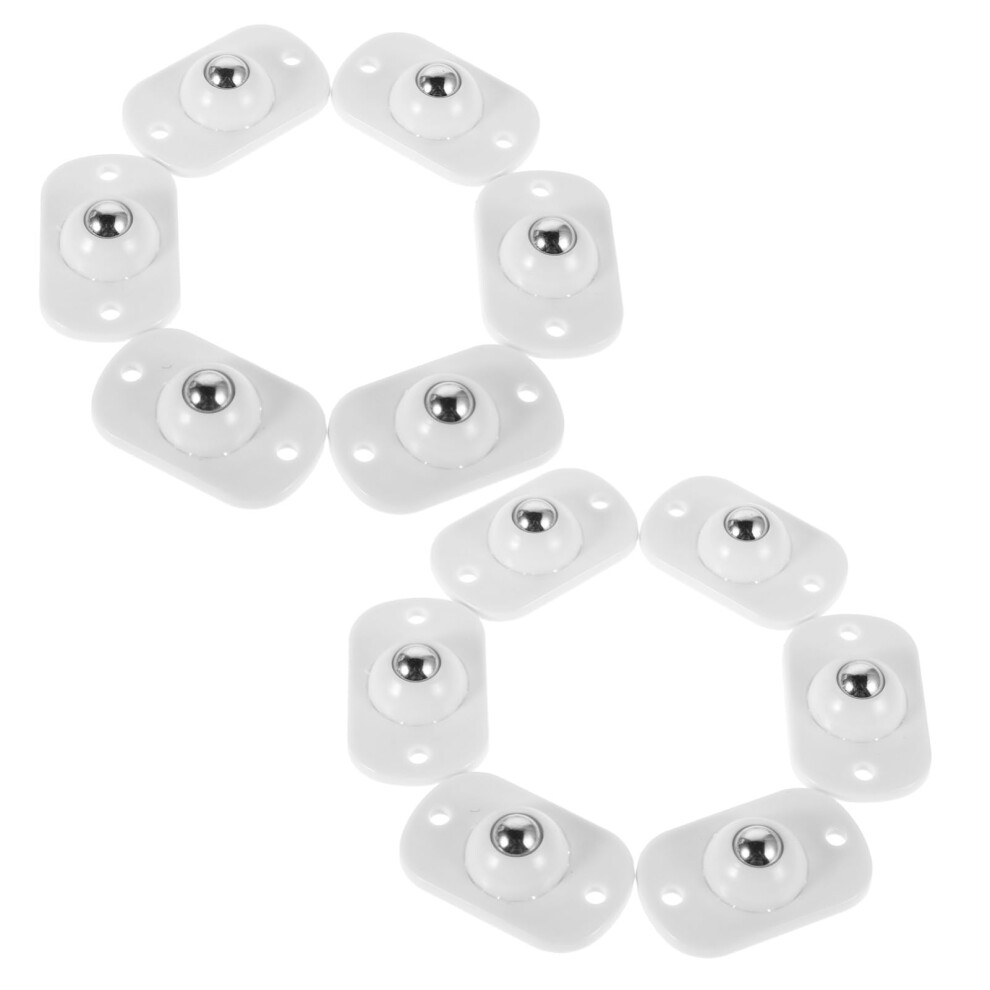 16Pcs Self Adhesive Mini Furniture Caster Wheels 360 Smooth Rotation Low Noise Rollers For Cabinet And Table Mobility 9070919312106