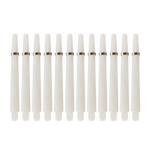 12Pcs Διαφανείς πλαστικοί άξονες βελάκια με δακτυλίους από ανοξείδωτο χάλυβα 2BA 4.5mm