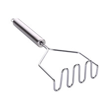 Stainless Steel Potato Masher with Ergonomic Comfort Grip for Vegetables and Fruits Silver