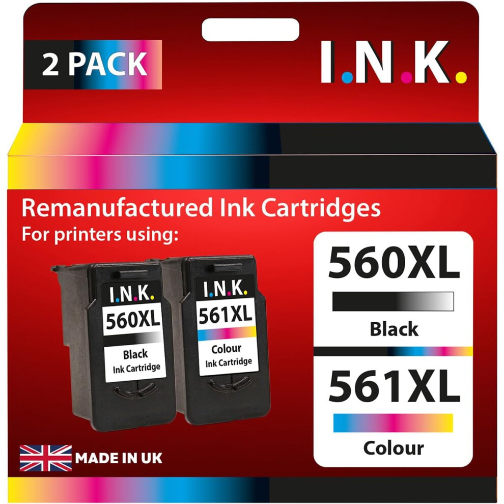Remanufactured Pg-560 Xl & Cl-561 Xl Inkjet Cartridges Not,Specified 5032658121825