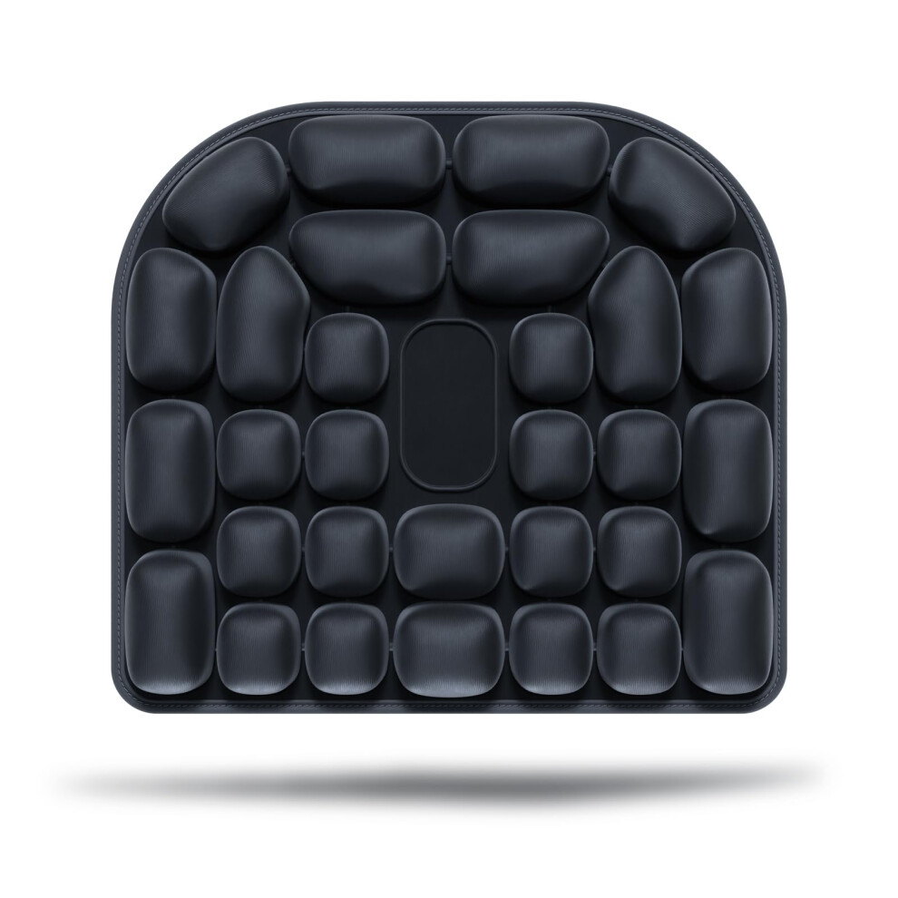 Inflatable Airplane Seat Cushion With Adjustable Air Cell Support And BuiltâIn Quick Inflate Pump For Long Flights 9113335246607