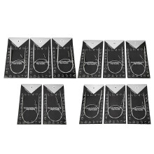 Magic Loop breinaaldenset, geheugenloze stalen kabel, flexibel stalen koord voor beginners, roestvrijstalen cirkelbreinaald voor beginners