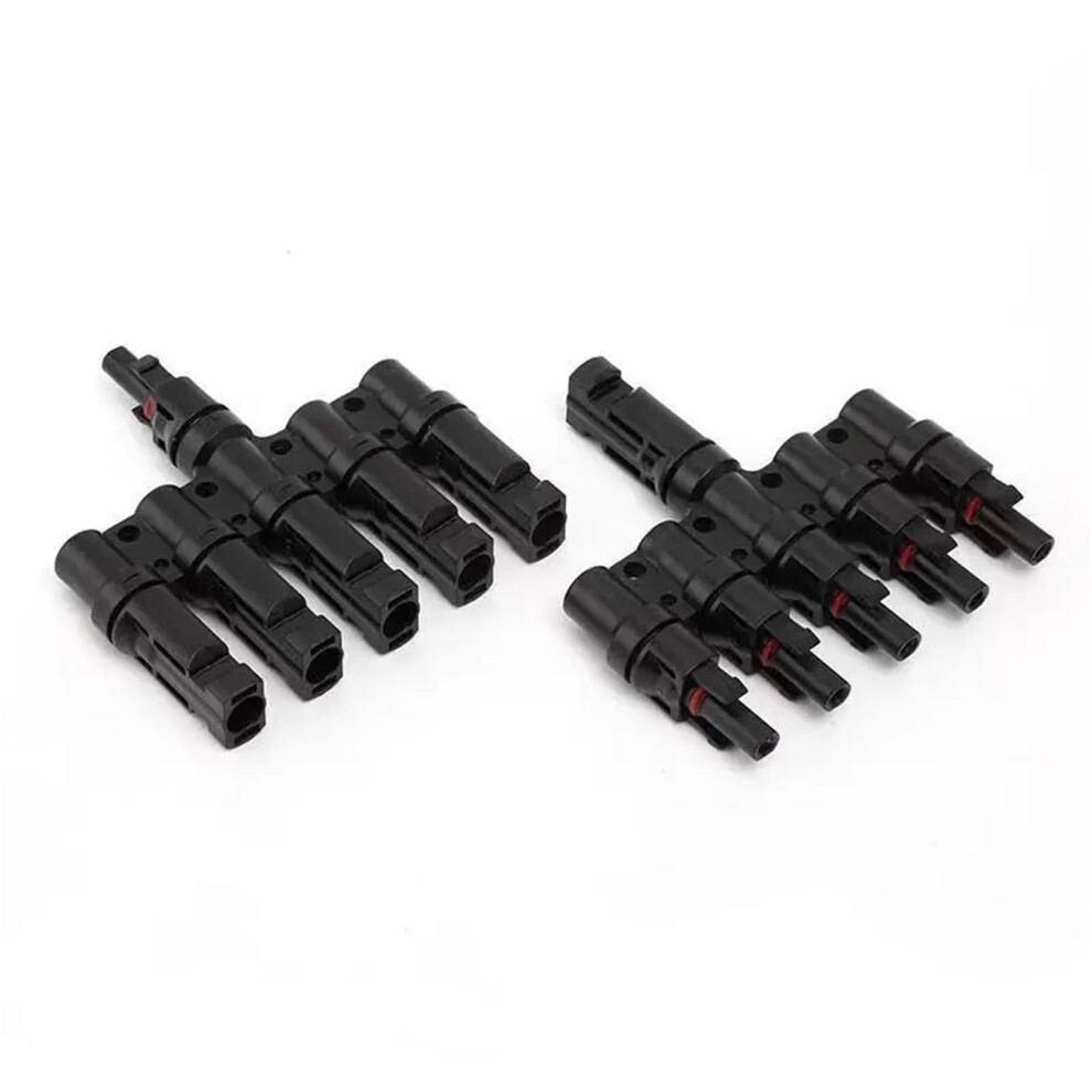 Solar Panel Y Branch Connector 5 To 1 Parallel Mc4 T Adapter Pair Weatherproof Ip67 Copper Contact 9113335249912