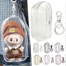 PVC-Labubu-Puppen-Schutztasche Wasserdichte transparente Labubu-Puppen-Schutzhülle für Cartoonfiguren [jkw]