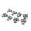 Nylon Single Pop Up Pulley Runner Wheel Καμπίνα ντους Συρόμενοι κύλινδροι γυάλινης πόρτας 8τμχ-25mm 1
