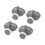 Nylon Single Pop Up Pulley Runner Wheel Καμπίνα ντους Συρόμενοι κύλινδροι γυάλινης πόρτας 8τμχ-25mm 2
