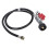 C3H8-Regler 0-30 PSI 4ft Messing/PVC mit Manometer 1