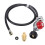 C3H8-Regler 0-30 PSI 4ft Messing/PVC mit Manometer 3