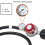 C3H8-Regler 0-30 PSI 4ft Messing/PVC mit Manometer 5