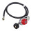 C3H8-Regler 0-30 PSI 4ft Messing/PVC mit Manometer 15