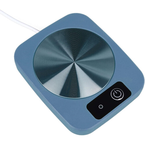 Coffee Mug Warmer with Smart Temperature Control, USB Powered Tea Cup Heater, Waterproof Blue 1