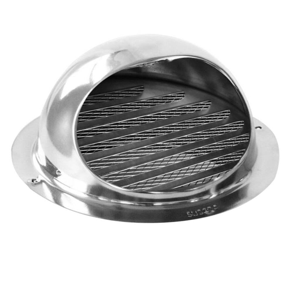 Stainless Steel Vent Cover With Mesh Screen, Rainproof Louver For Bathroom Kitchen Dryer Vents 9113335279278